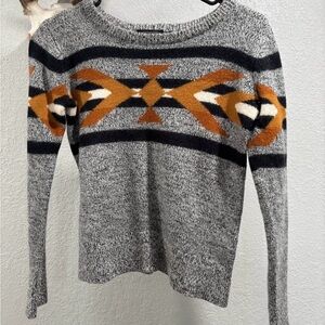 Gray Patterned Sweater